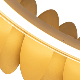 Palma 28 in Gold Dimmable LED Chandelier
