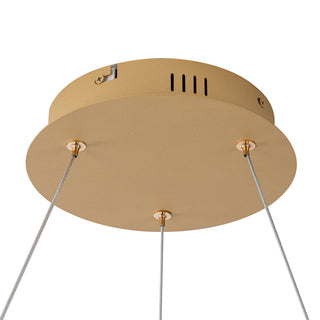 Palma 28 in Gold Dimmable LED Chandelier
