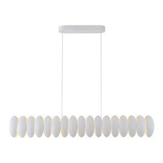 Palma 47 in White Dimmable LED Linear Pendant