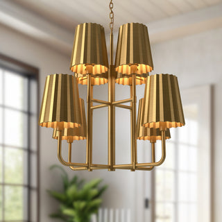 Plisse 30 in Chandelier