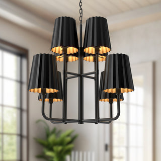 Plisse 30 in Chandelier