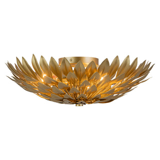 Posie 17 in Aged Gold Flush Mount