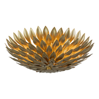 Posie 17 in Aged Gold Flush Mount