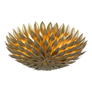Posie 17 in Aged Gold Flush Mount