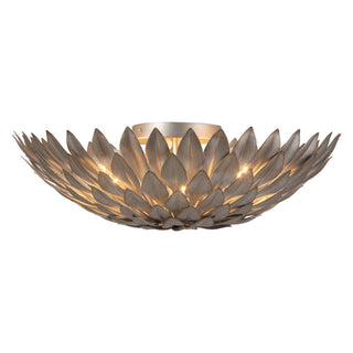 Posie 17 in Aged Silver Flush Mount