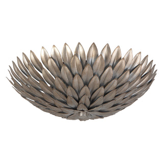 Posie 17 in Aged Silver Flush Mount