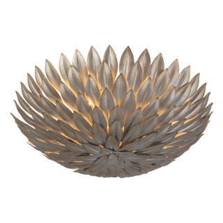Posie 17 in Aged Silver Flush Mount