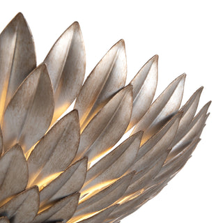 Posie 17 in Aged Silver Flush Mount