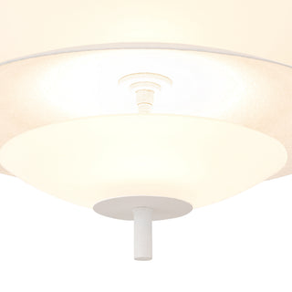 Prescott 24 in Antique White Dimmable LED Chandelier with Opal Matte Glass