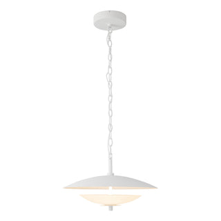 Prescott 16 in Antique White Dimmable LED Pendant with Opal Matte Glass