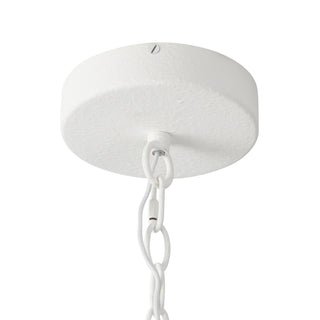 Prescott 16 in Antique White Dimmable LED Pendant with Opal Matte Glass