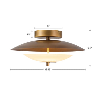 Prescott 16 in Dimmable LED Flush Mount