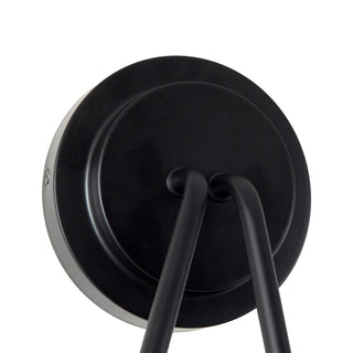 Preslee 20 in Black Sconce with White Linen Shades