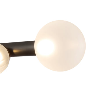Reese 41 in Urban Bronze Dimmable LED Chandelier with Opal Glass