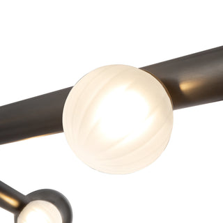 Reese 41 in Urban Bronze Dimmable LED Chandelier with Smoked Glass
