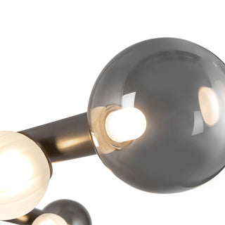 Reese 41 in Urban Bronze Dimmable LED Chandelier with Smoked Glass