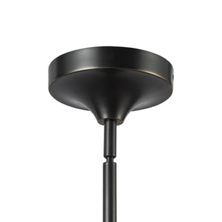 Reese 48 in Urban Bronze Dimmable LED Chandelier with Smoked Glass