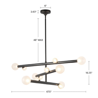 Reese 48 in Dimmable LED Chandelier