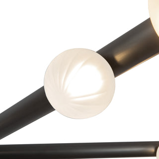 Reese 53 in Urban Bronze Dimmable LED Chandelier with Opal Glass