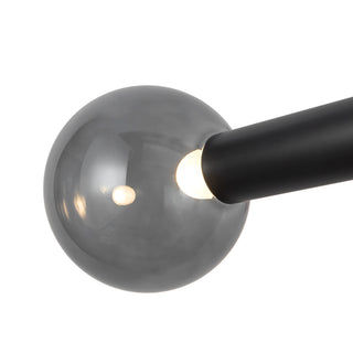 Reese 53 in Urban Bronze Dimmable LED Chandelier with Smoked Glass