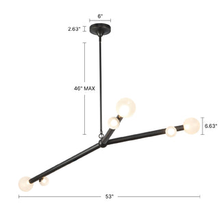 Reese 53 in Dimmable LED Chandelier