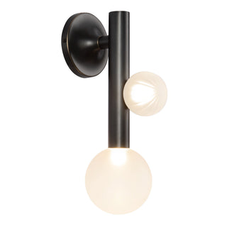 Reese 14 in Urban Bronze Dimmable LED Wall Sconce with Opal Glass