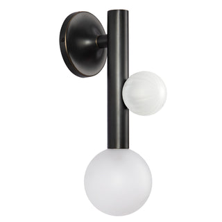 Reese 14 in Urban Bronze Dimmable LED Wall Sconce with Opal Glass
