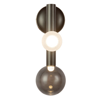 Reese 14 in Urban Bronze Dimmable LED Wall Sconce with Smoked Glass