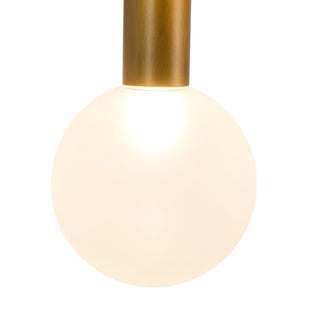 Reese 14 in Vintage Brass Dimmable LED Wall Sconce with Opal Glass