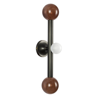Reese 23 in Urban Bronze Dimmable LED Vanity Light with Amber Glass