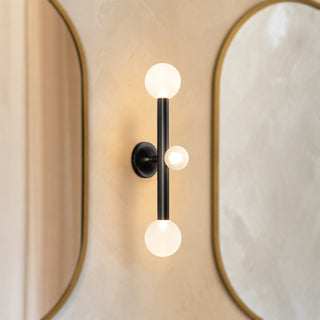 Reese 23 in Urban Bronze Dimmable LED Vanity Light with Opal Glass
