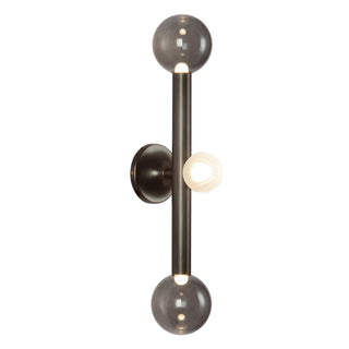 Reese 23 in Urban Bronze Dimmable LED Vanity Light with Smoked Glass