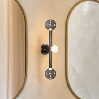 Reese 23 in Urban Bronze Dimmable LED Vanity Light with Smoked Glass