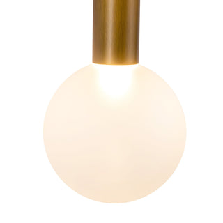 Reese 23 in Vintage Brass Dimmable LED Vanity Light with Opal Glass