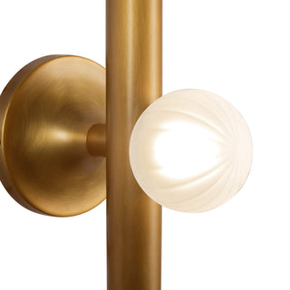 Reese 23 in Vintage Brass Dimmable LED Vanity Light with Smoked Glass