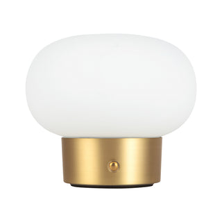 Rinae 5 in Brushed Gold Dimmable LED Table Lamp