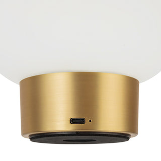 Rinae 5 in Brushed Gold Dimmable LED Table Lamp