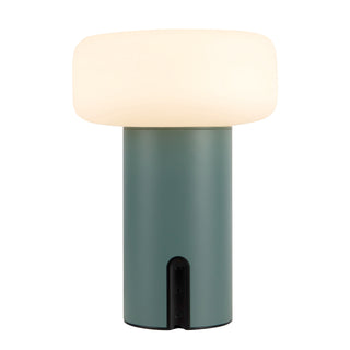 Shilo 8 in Fresh Green Dimmable LED Exterior Portable Lamp