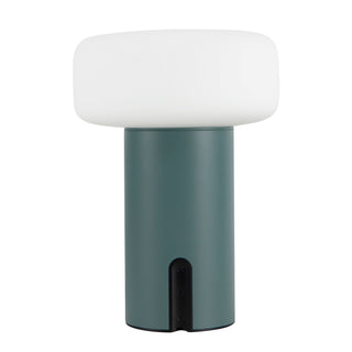 Shilo 8 in Fresh Green Dimmable LED Exterior Portable Lamp