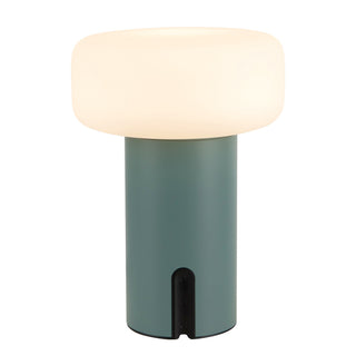 Shilo 8 in Fresh Green Dimmable LED Exterior Portable Lamp