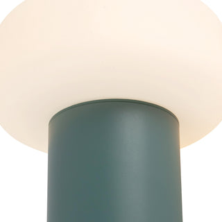 Shilo 8 in Fresh Green Dimmable LED Exterior Portable Lamp