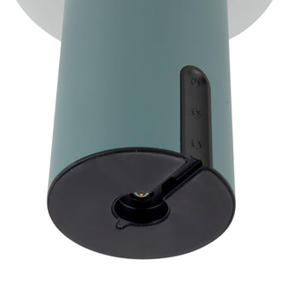 Shilo 8 in Fresh Green Dimmable LED Exterior Portable Lamp