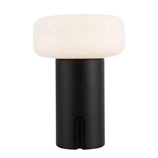 Shilo 8 in Matte Black Dimmable LED Exterior Portable Lamp