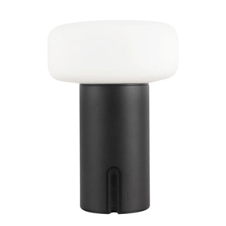 Shilo 8 in Matte Black Dimmable LED Exterior Portable Lamp