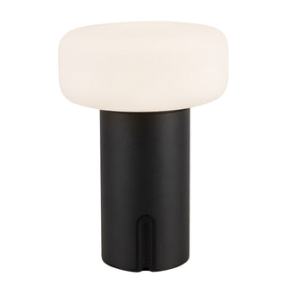 Shilo 8 in Matte Black Dimmable LED Exterior Portable Lamp