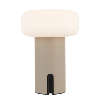 Shilo 8 in Sand Dimmable LED Exterior Portable Lamp