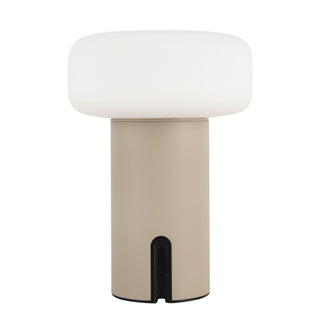 Shilo 8 in Sand Dimmable LED Exterior Portable Lamp