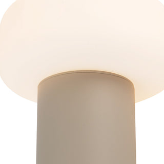 Shilo 8 in Sand Dimmable LED Exterior Portable Lamp
