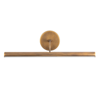 Slender 18 in Vintage Brass Dimmable LED Wall/Picture Light