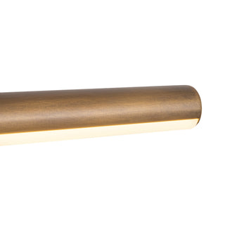 Slender 18 in Vintage Brass Dimmable LED Wall/Picture Light